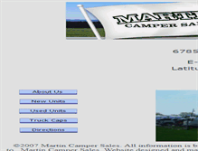 Tablet Screenshot of martincampersales.com